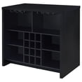 thumbnail image 3 of Irving Black Freestanding Home Bar with Open Storage, 3 of 6