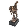 thumbnail image 2 of Ebros Large Rustic Western Rodeo Cowboy W/ Bucking Horse Statue With Black Base, 2 of 7