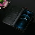 thumbnail image 6 of Ancove for iPhone XS/X Wallet Case,Card Holder [Kickstand] [Wrist Strap] Embossed Butterfly PU Leather Magnetic Flip Case Cover for Women Girls, Black, 6 of 6