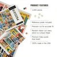 thumbnail image 2 of Lantern Press 1000 Piece Jigsaw Puzzle, Woodblock Cities Collage, See America, 2 of 5