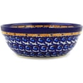thumbnail image 3 of Polish Pottery 6½-inch Bowl (Florence Theme) Signature UNIKAT Hand Painted in Boleslawiec, Poland + Certificate of Authenticity, 3 of 6