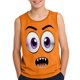 thumbnail image 1 of Niños Pequeños Camisola sin Mangas Gradiente Suave Impresión Moda Lindo Fondo para Niños 3-15 Años, 1 of 6