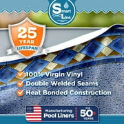 SmartLine 21' Round Mosaic Diamond Unibead Above Ground Swimming Pool Liner, 52 Height, 25 Gauge