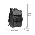 thumbnail image 2 of New Versatile Large Capacity Casual Backpack Fashion Korean Connector Computer File Schoolbag,Large Plaid Flower, 2 of 2