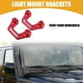 thumbnail image 2 of Unique Bargains 1 Pair Work Light Mount Brackets Car Front Light Mounting Holder for Jeep Gladiator JT 2020-2022 Red, 2 of 7