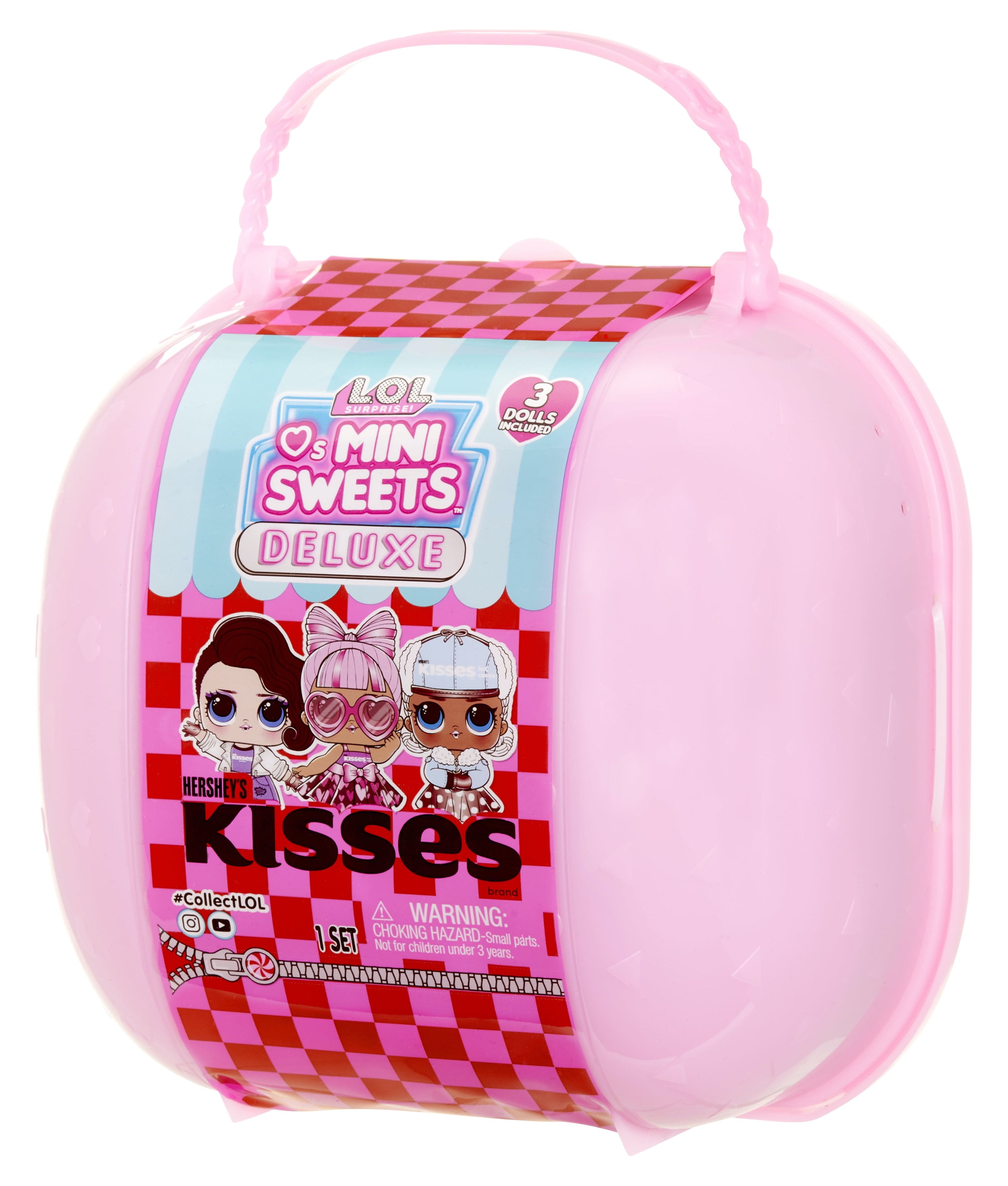 (4 pack) LOL Surprise Loves Mini Sweets Hershey’s Kisses Deluxe Pack with over 20 Surprises, Accessories, Collectible Dolls