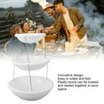 thumbnail image 3 of Cake Tray Stand, 3 Tier Multipurpose Plastic Bowl Rotating Foldable Dessert Tray Rack  for Party, 3 of 7