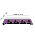 thumbnail image 4 of Yhmxh Halloween Disposable Plastic Tablecloth, 87"X52" Halloween Decorative Table Cover, Halloween Party Decorations Favors Supplies Table Cloth for Table Decor Indoor Outdoor Party Decorations, 4 of 7