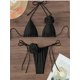 thumbnail image 3 of Conjunto de Bikini Sexy de 3 piezas para mujer, traje de baño blanco de banda con anillo, traje de baño de realce, traje de baño de playa con falda y Tanga, 3 of 5