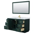 thumbnail image 3 of Wyndham Collection Miranda 60" Wood&Metal Single Bathroom Vanity in Green/Gold, 3 of 7