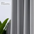 thumbnail image 4 of DriftAway Doorway Curtain Panel Closet Curtain for Bedroom Closet Door Solid Gray Blackout Curtain Room Divider Curtain 78 Inches Long Grommet Thermal Insulated Privacy Drapes 1 Panel W39 x L78 Inch, 4 of 7