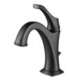 thumbnail image 2 of KRAUS Arlo Matte Black Single Handle Basin Bathroom Faucet with Lift Rod Drain and Deck Plate (2-Pack), 2 of 12