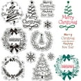 thumbnail image 7 of 1 sheet Plastic Stamps for DIY Scrapbooking Photo Album Decorative Cards Making Stamp Sheets Snowman 160x110mm, 7 of 7
