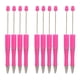 thumbnail image 4 of 10 bolígrafos de tinta negra con cuentas para manualidades, decoración de fiestas, bolígrafos novedosos para escribir. Rosa roja, 4 of 9