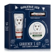 Savannah Bee Gardener's Kit for Dry Skin-Honey Almond & Spearmint-Gift Basket Set