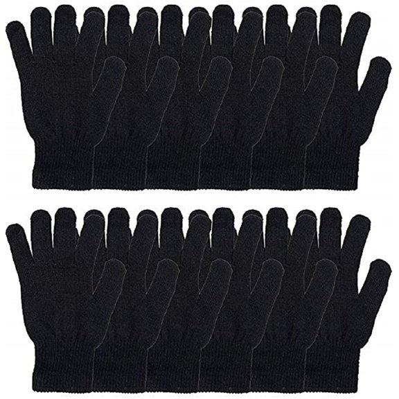 SOCKS'NBULK Unisex Winter Beanies & Gloves, Warm Thermal Cold Resistant Bulk Packs