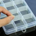 thumbnail image 4 of UDIYO 10/15/24 Jewelry Organizer Box for Earrings, Clear Plastic Bead Storage Containers for Crafts, 4 of 8
