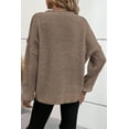 thumbnail image 3 of Ushdele Chic Solid V-Neck Sweater | Drop Shoulder Comfort | Women's Must-Have, 3 of 8