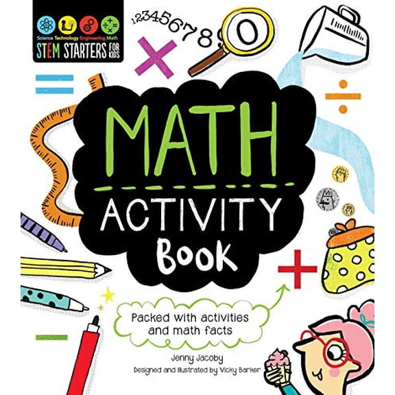 Pre-Owned Stem Starters for Kids Math Activity Book: Packed with Activities and Math Facts (Paperback) 1631581937 9781631581939