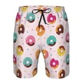 thumbnail image 4 of Kdxio Colorful Donuts Pattern Mens Casual Shorts - Drawstring Summer Beach Sports Shorts for Men, 4 of 9