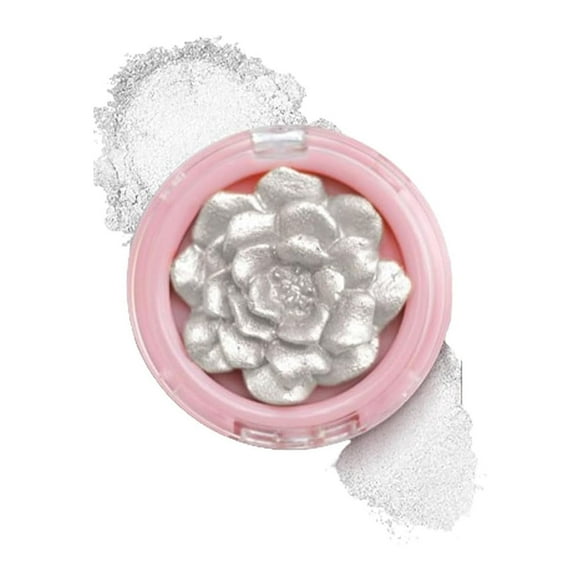Fiudx Rubor Rosa, Maquillaje y Acabado Rosa Radiante, Iluminador Perlado Multidimensional, Larga Duración para Rostro, Ojos y Cuerpo, Glamour Diario, Apto para Todo Tipo de Piel, Incluye Estuche Comp