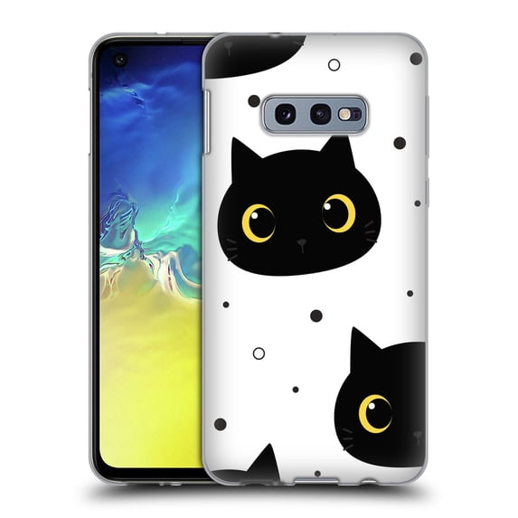 Head Case Designs Officially Licensed Haroulita Magick - Tarot - Mystical Black Cat Soft Gel Case Compatible with Samsung Galaxy S10e