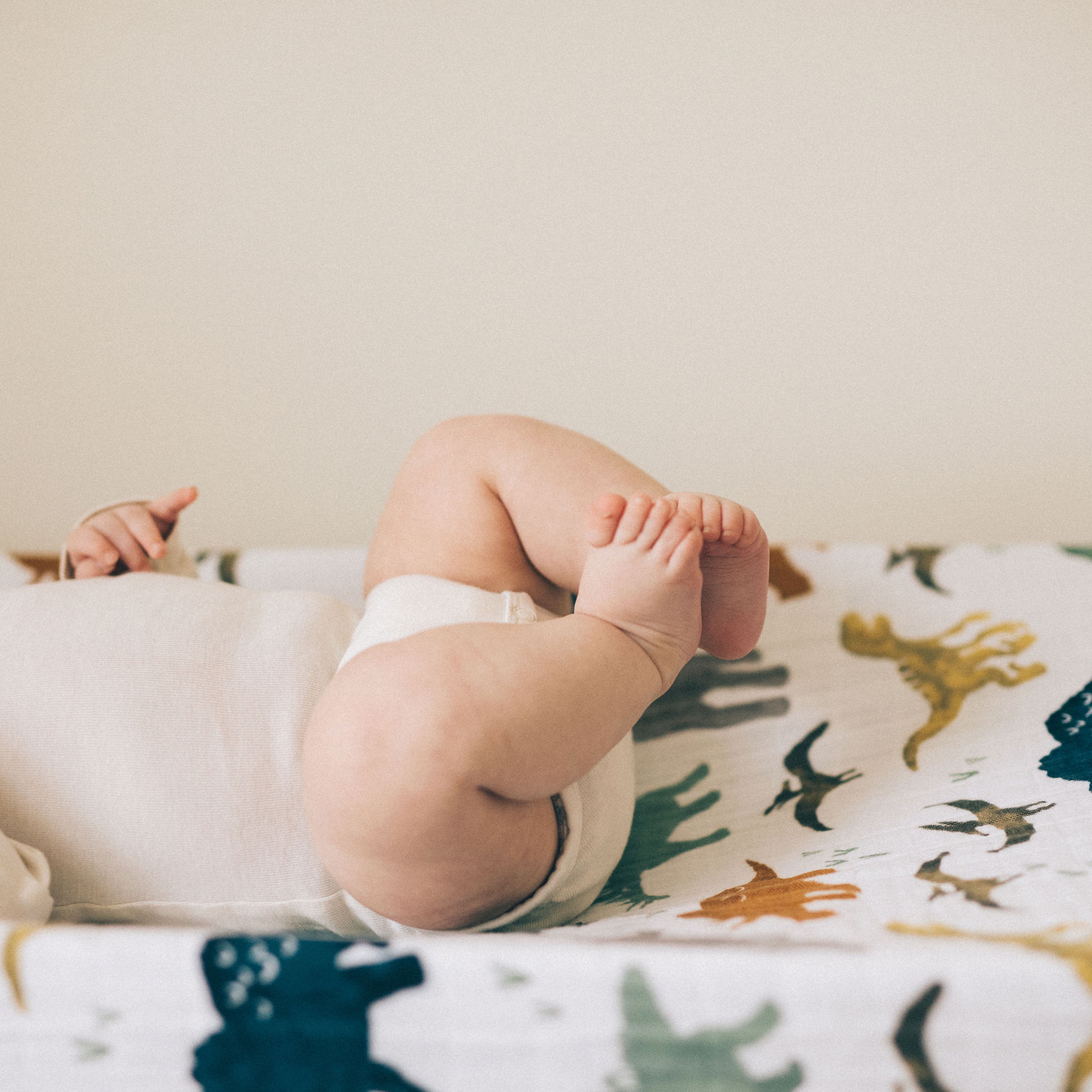 Little Unicorn Cotton Muslin Changing Pad Cover, Wipeable - Multicolor