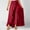 Red, variant on Fesfesfes Women Skirt Casual Hakama Irregular Leaf Bow High Waist Long Culottes Skirt Under $10