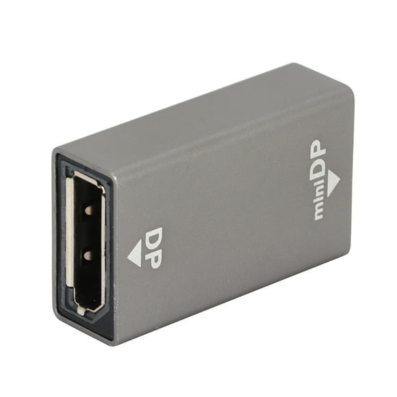 Ecomeon Mini Display Port To Display Port Adapter 4K Audio And Video Sync High‑Definition Adapter,Mini DP Female To DP Female Adapter,Display Port To Mini Display Port Adapter