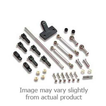 Ultra Double Pumper Carburetor Weiand 4022 Carburetor Linkage; Fits Chevy Engines 396-502CID w/Holley Double Pumper Carb; 2x4 Linkage Kit; Side-By-Side; Spherical Rod Bearings w/Stainless Steel Splined Shafts; SquareBore; ()