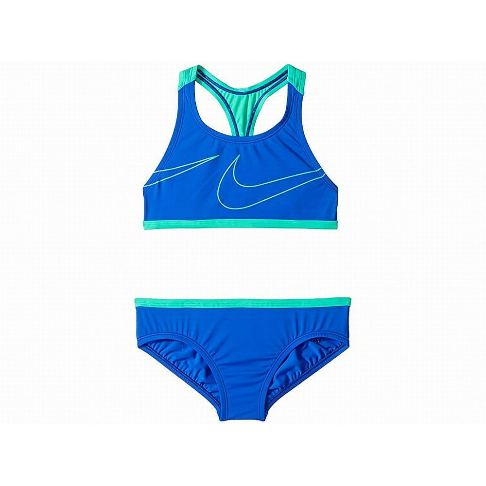 Nike - Girls Racerback Logo-Print Bikini Set Swimwear 16 - Walmart.com ...