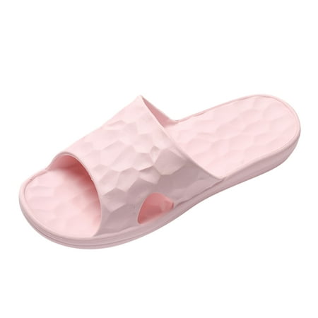 

Sandals Women Fashion Wedges Fashion Four Seasons Slippers Flat Bottom Home Bathroom Non Slip Open Toe Wavy Pattern Solid Color Womens Shoes Sandals