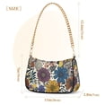 thumbnail image 3 of FORMRS Womens Shoulder Bag with Chain Strap Clutch Purse Cute Tote Handbag, Blue Flowers, 3 of 7