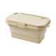 thumbnail image 2 of Caja de Almacenamiento de Plástico Plegable, Multifuncional, Resistente Al Agua, con Asa Oculta, Diseño de Sobremesa Portátil de Gran Capacidad En Caqui, Gris y Verde Militar., 2 of 6