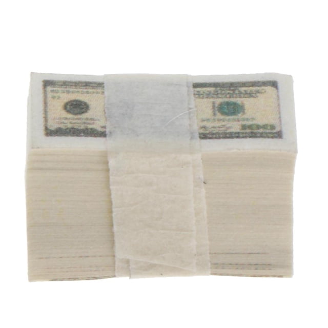 Un paquete de billetes de dinero de 1:12 para accesorios de muñecas UNA Sunnimix Miniaturas de casas de muñecas