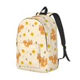 thumbnail image 2 of Naloa Canvas Backpack for Men Women Squirrel And Leaves Print Rucksack Casual Travel Daypack Large and Small Durable College Tote Satchel Bookbag for Teens, 2 of 8