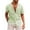Light Green, variant on FLMEI Mens Button down Shirts Short Sleeve Cotton Linen Tops Loose Tees Lapel Solid Colour Breathable Shirt for Men S-XXL