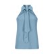thumbnail image 3 of Fuera Del Hombro Camisetas de Manga Larga para las Mujeres Cuello Colgante Blusa sin Mangas de Color Sólido Top de Verano Casual para las Fiestas, 3 of 8