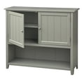 thumbnail image 4 of TMS Chase 42" Open Shelf Sideboard Buffet, Charcoal Gray, 4 of 5