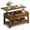 Rustic Brown Wood Grain Print, variant on GALAXHERO Coffee Table, 39" Lift Top Coffee Table with Hidden Storage and Storage Shelf for Living Room, Espresso