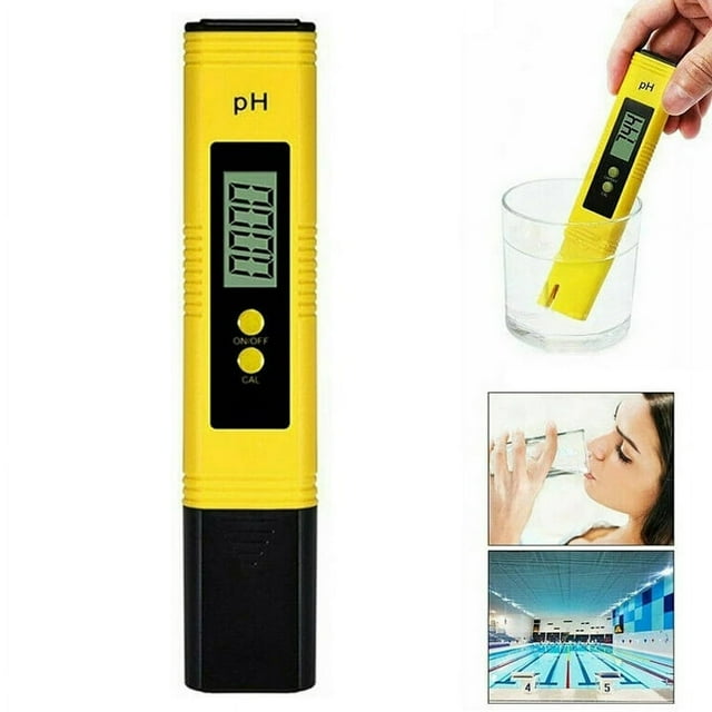 HLONK Digital pH Meter Water Quality Tester Water pH Tester With 0-14pH Measurement Range Suitable For Drinking Water Hydroponics Aquarium Swimming Pool. High Precision 0.01pH Pen Tester