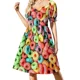 thumbnail image 1 of ¡Fruit Loops! Vestido de manga corta, vestidos elegantes para mujer, vestidos en oferta, vestidos sueltos para mujer., 1 of 7