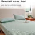 thumbnail image 3 of Hiroekza Queen Size Fitted Sheet - Non-Slip, Breathable Cotton & Linen Skin-friendly Fitted Sheet for Mattress Protection Green, 3 of 5