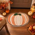 thumbnail image 7 of Trovenix Halloween Fall Thanksgiving Bath Mat Pumpkin Shaped Absorbent Non Slide Soft Doormat for Entryway Decor, 7 of 7