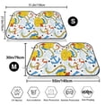 thumbnail image 3 of Kdxio Ducks and Anchors Print Windshield Sun Shade,UV Rays and Sun Heat Protection,Sunshade for Car Windshield,Car Shade Front Windshield - Medium, 3 of 6