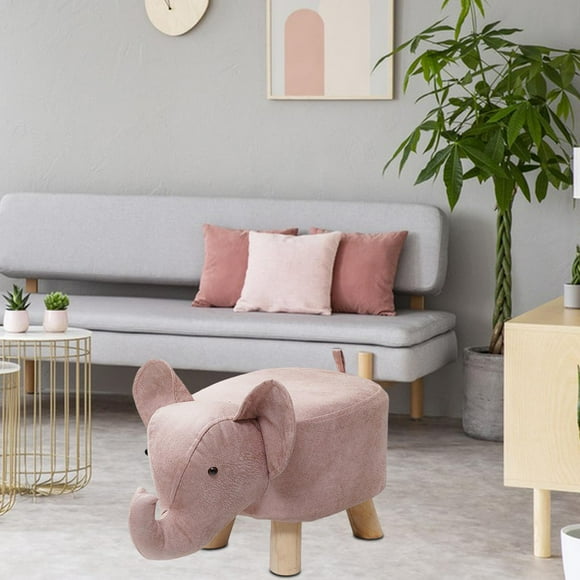 Taburete Macarena de Madera Multifuncional Almacenamiento Rosa Escabel