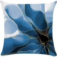 thumbnail image 2 of Waterproof Cushion Covers Set of 4, Decorative Throw Pillow Cover, Water Resistant Scatter Pillowcase 45X45cm for Garden Living Room Sofa Blench (Wave, 2 of 4