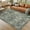 Gray Green, variant on GlowSol 5'x7' Washable Area Rugs for Dining Room Home Office Vintage Print Non Slip Low Pile Throw Rugs Soft Foldable Accent Rug, Taupe