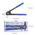 thumbnail image 3 of Rivet Nut Tool Kit Set Blind Rivet Nut Hand Riveter Wrench Threaded Insert Tool Rivet Nut  with Metric Rivet Nuts Assortment  M4 M5 M6 M8, 3 of 7