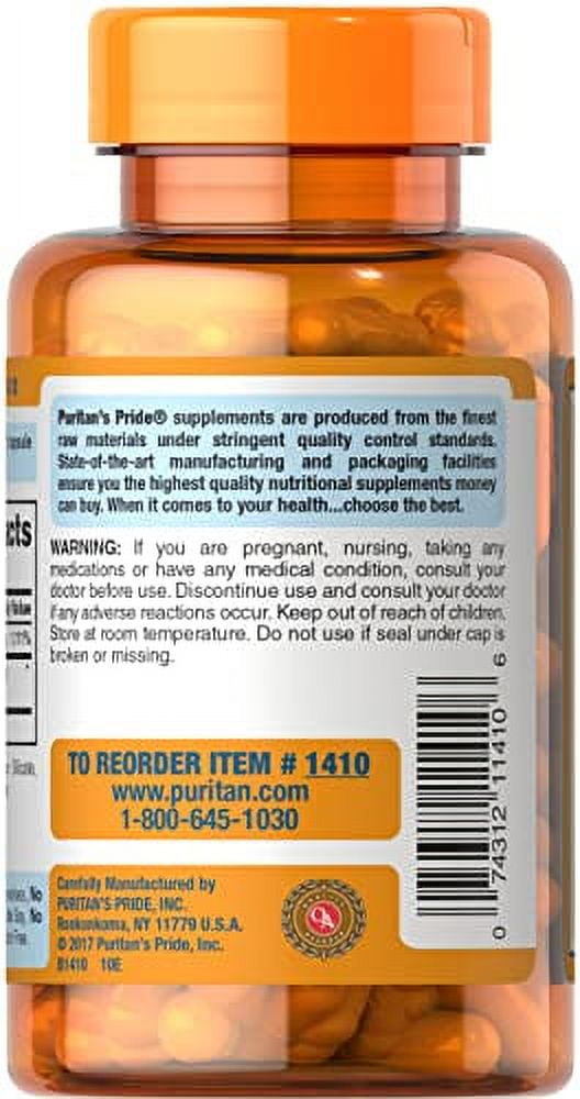 Puritans Pride Vitamin C-1000 Mg with Bioflavonoids Capsules, 100 Count